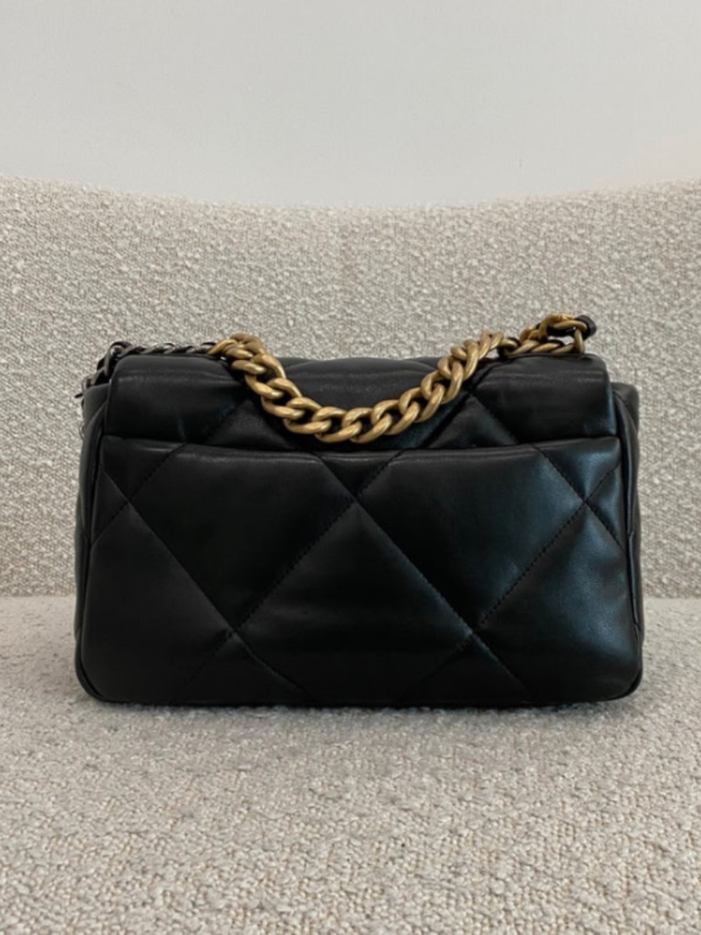 Authentic Pre-Owned Chanel 19 Bag Black Lambskin Small - Picture 2 of 16